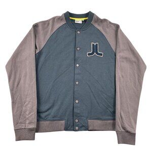 WESC Teddy Coton Jacket XL Snap Button Varsity
